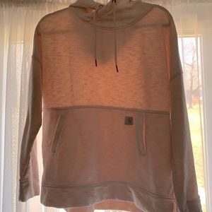 EUC Women’ sz L (12/14) pink hoodie. Relaxed fit. Smoke free pet friendly home